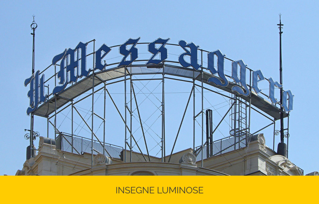 Metal Neon Due Insegne Luminose Roma